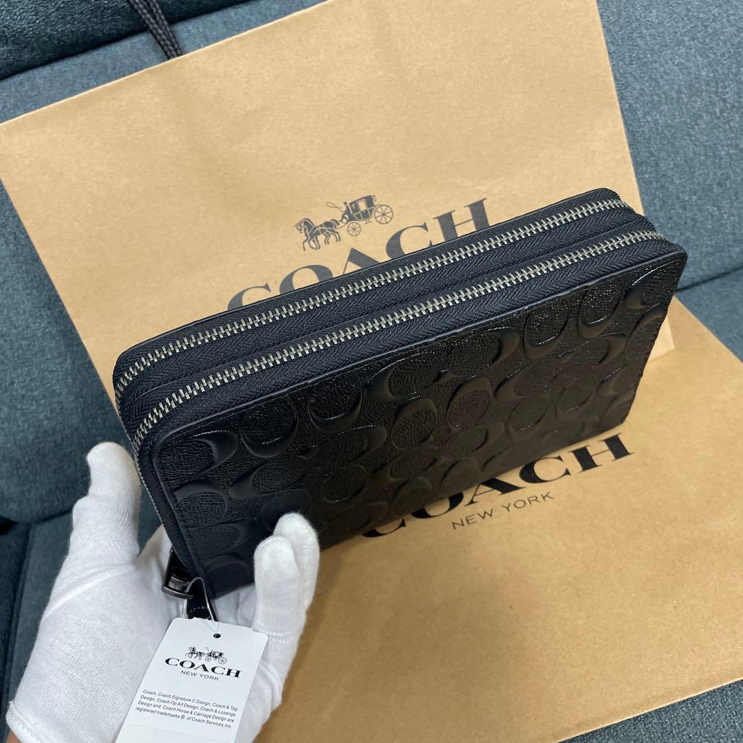 COACH ブラック 長財布 F93425