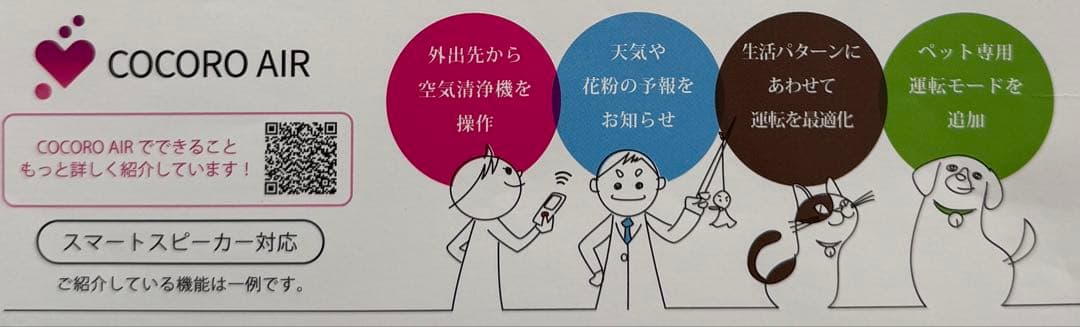 シャープ 加湿空気清浄機 無線LAN機能内蔵・COCORO VOICE対応機種