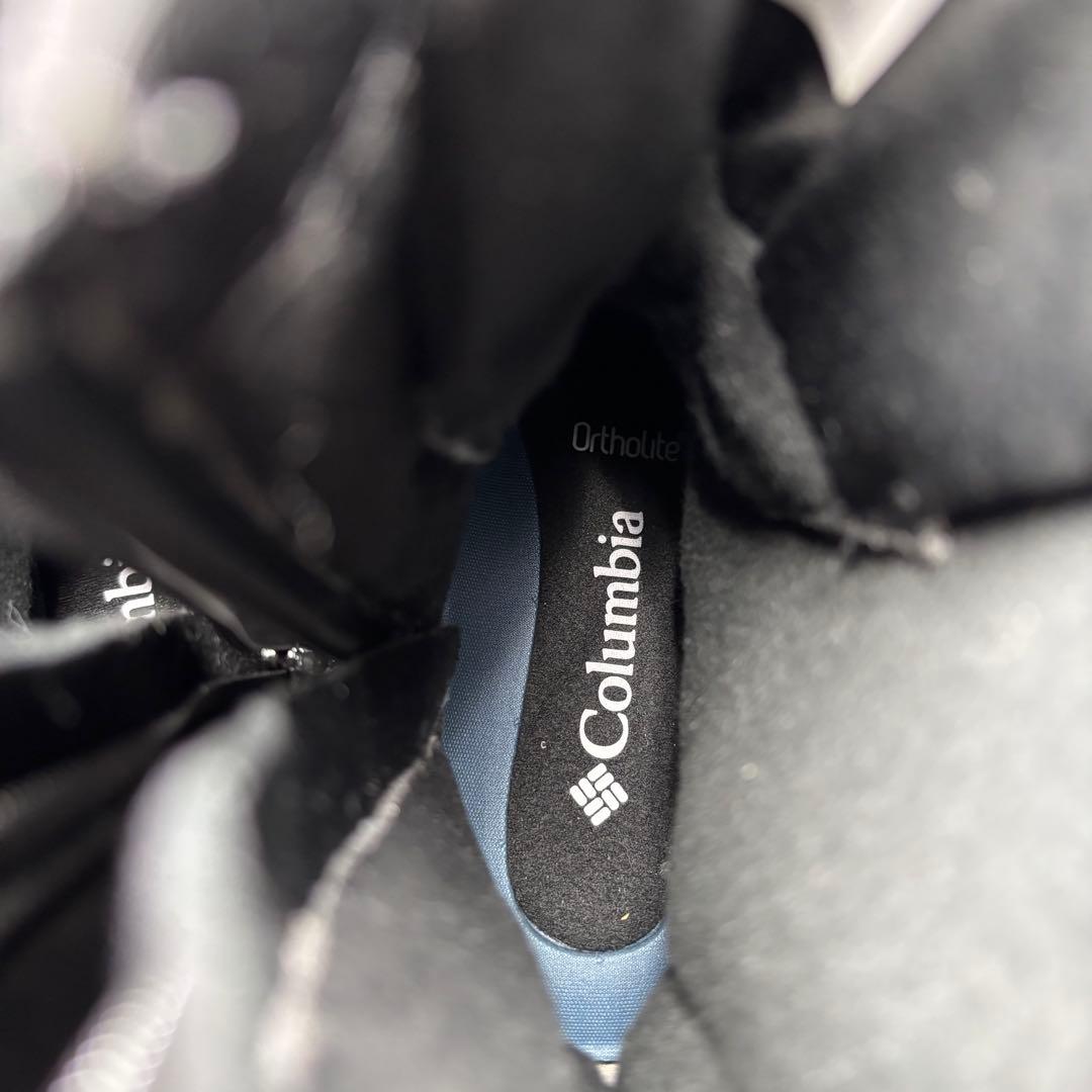 【新品】コロンビア　ショートブーツ ウォータープルーフ サイドジップ 23㎝　黒