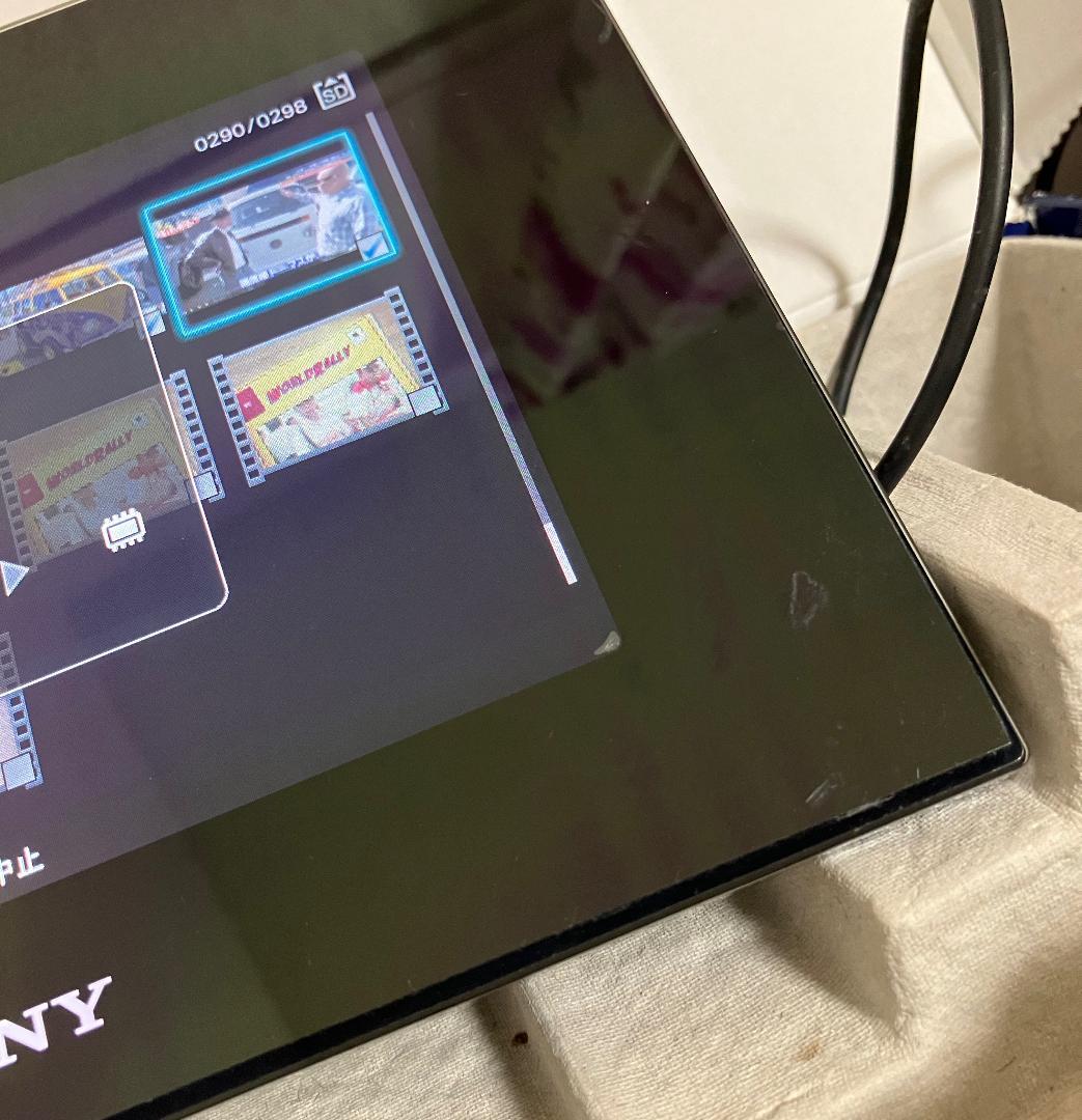 SONY  DPF-XR80黒　HDMI接続で動画大映し