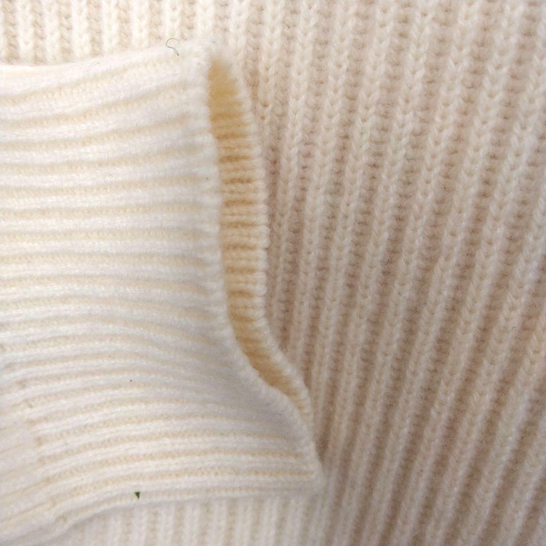 Drawer　ウールカシミヤ　リブ編み　タートルネックニット　長袖　S