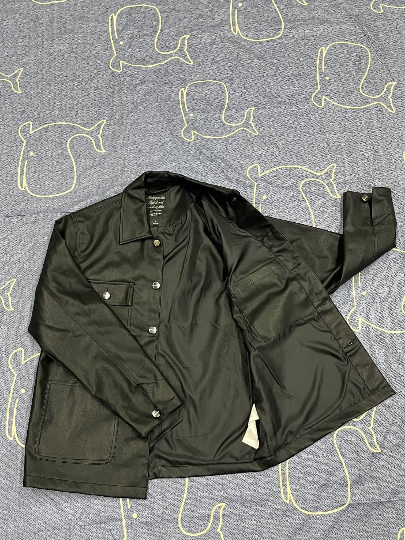 Carhartt WIP DETROIT ブラックレザージャケット Mサイズ