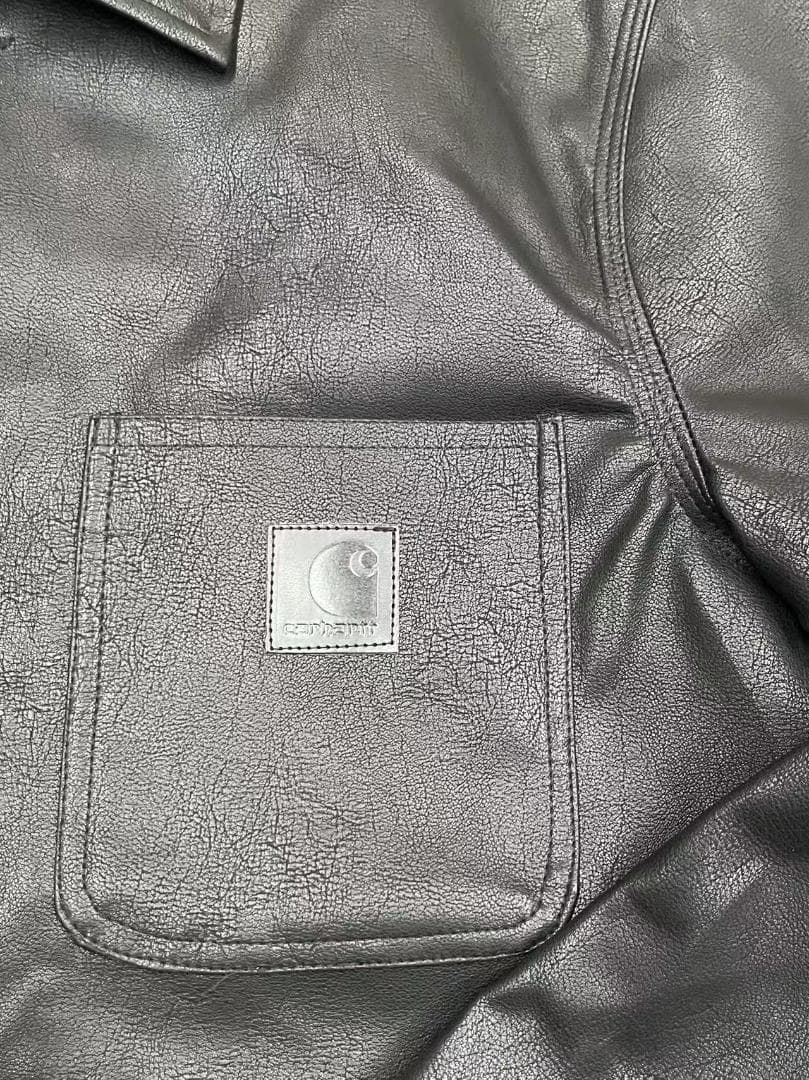 Carhartt WIP DETROIT ブラックレザージャケット Mサイズ