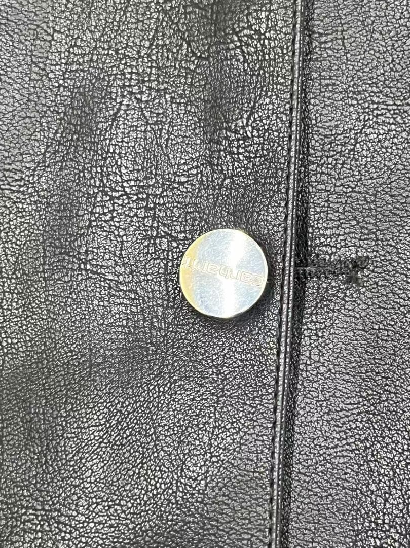 Carhartt WIP DETROIT ブラックレザージャケット Mサイズ