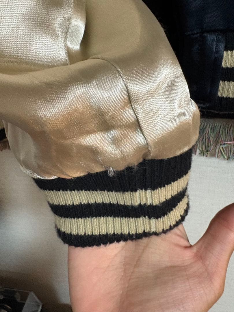 ［中古品］vanson バンソン　トムとジェリー　スカジャン　XXL