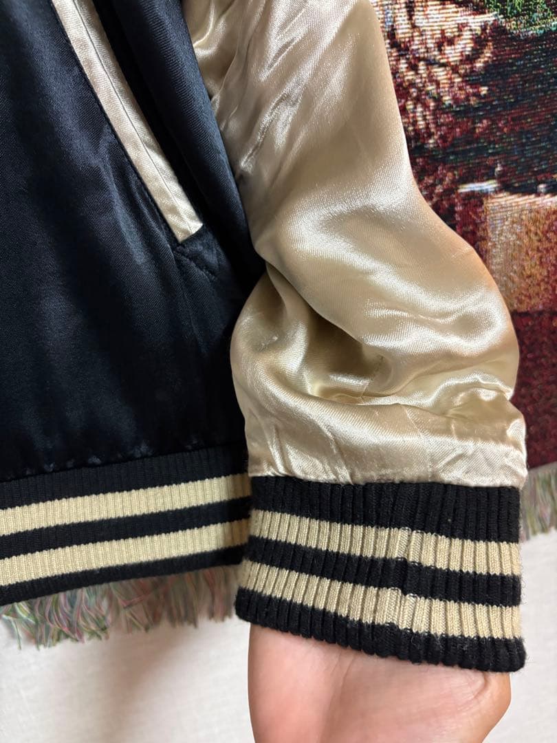 ［中古品］vanson バンソン　トムとジェリー　スカジャン　XXL