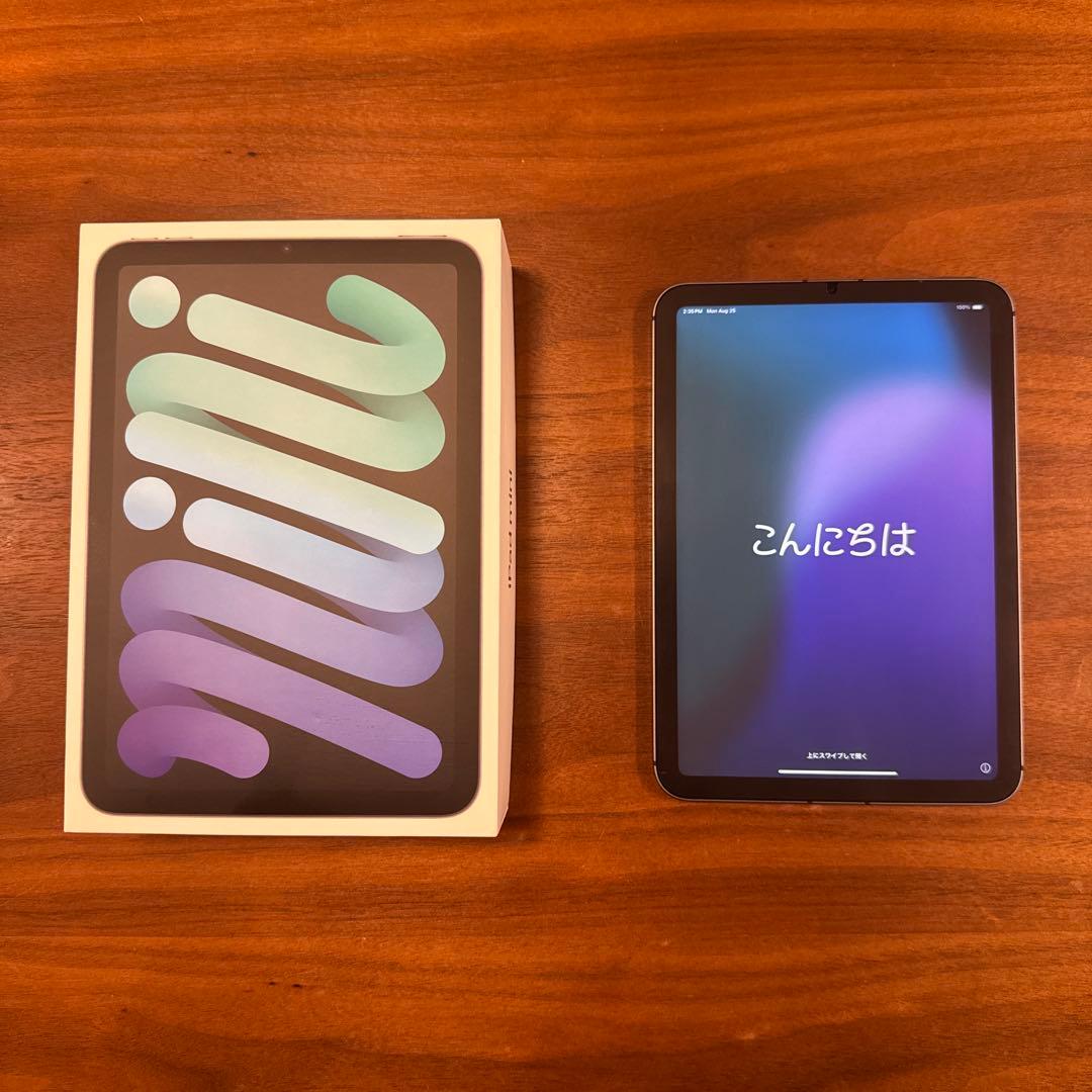 iPad mini 第6世代 セルラー スペースグレー 256GB ケース付