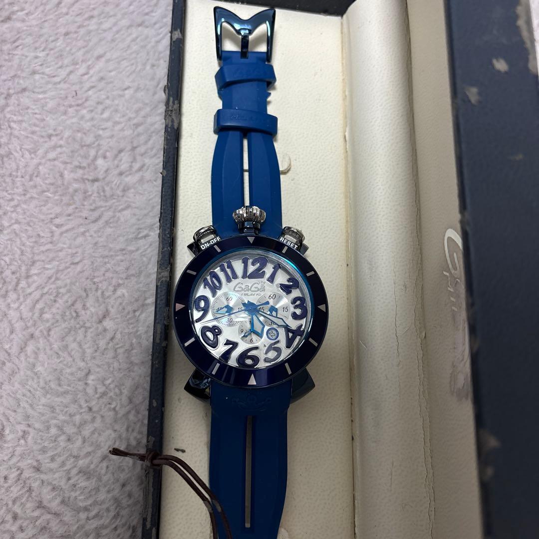 GaGa Milano アナログ時計 青