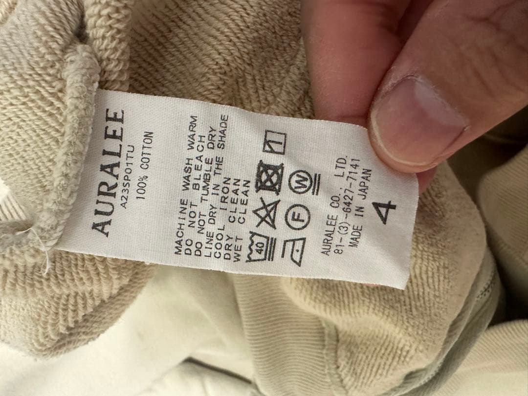 P*P様 オーラリー　スウェット＆ジップアップパーカ