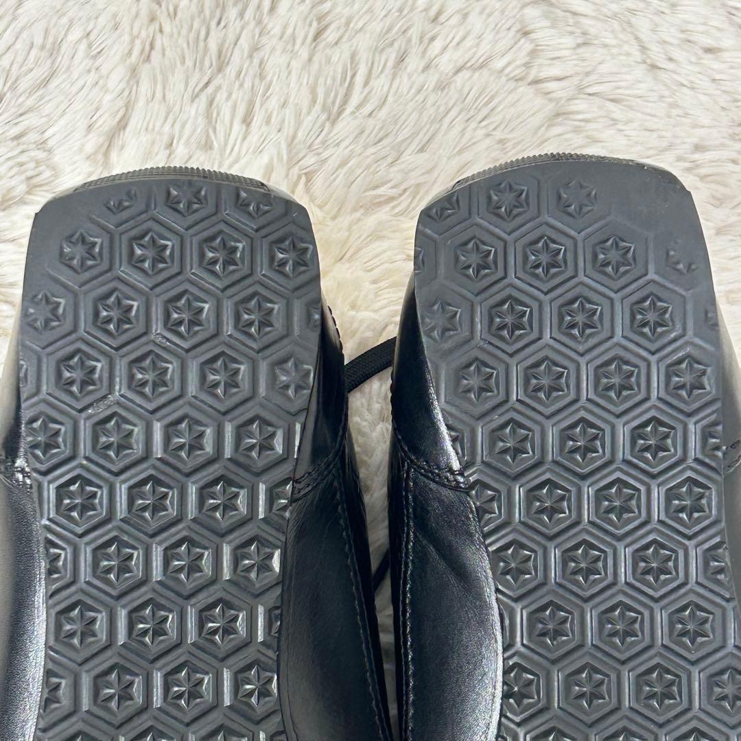 美品 ルイヴィトン ジャーマントレーナー レザー スニーカー 黒 モノグラム 7