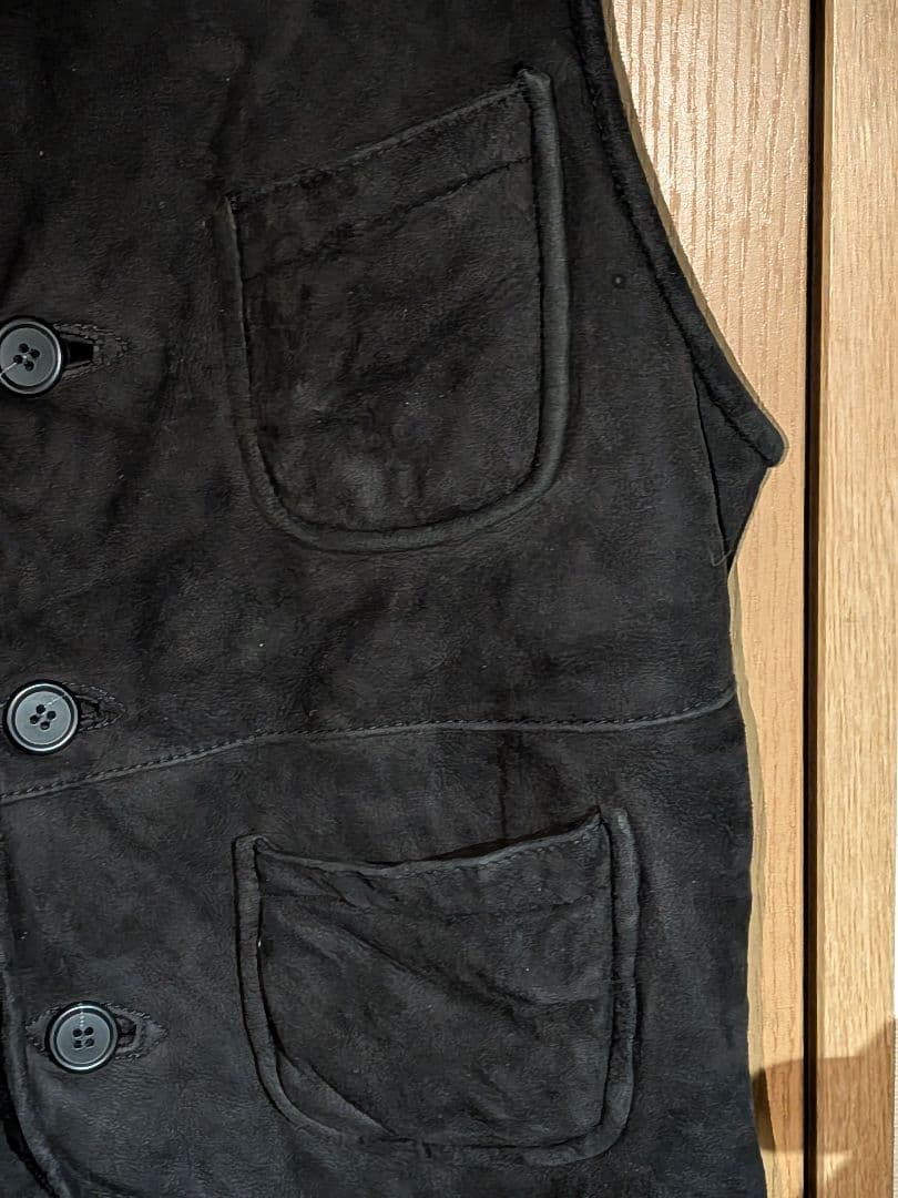 Paul　Smith　ポールスミス　羊革　ムートンベスト 　レザー　4ポケット