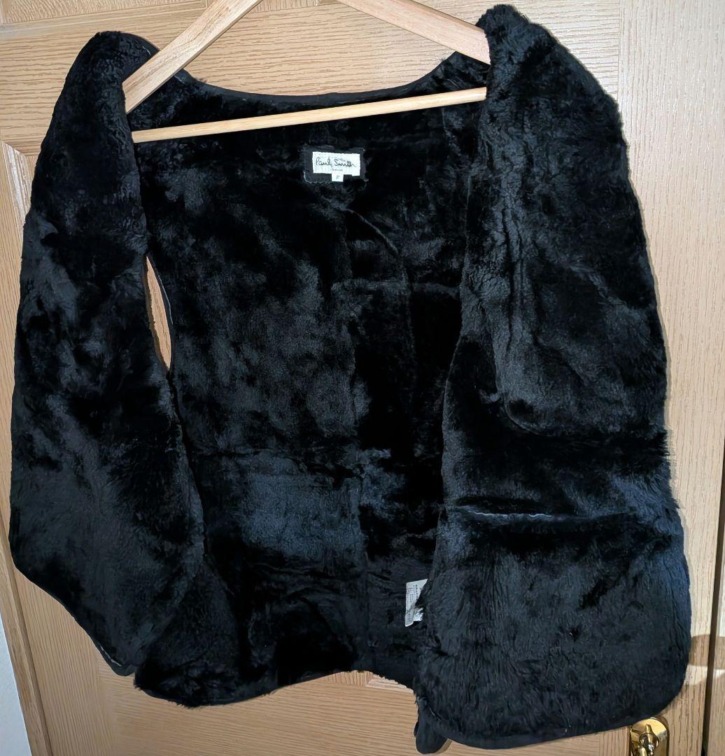 Paul　Smith　ポールスミス　羊革　ムートンベスト 　レザー　4ポケット