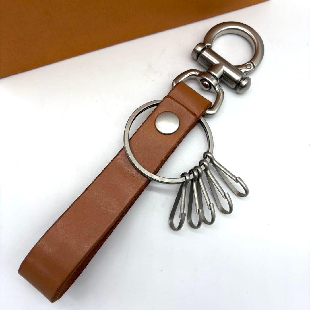 【極美品】Hender Scheme キーフロック レザー ブラウン フック