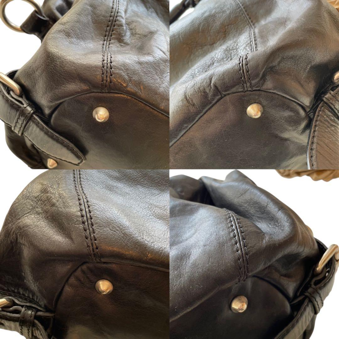 DSQUARED2 ディースクエアード レザーバッグ 肩掛け 大容量 y2k