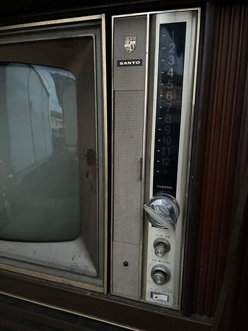 SANYO ブラウン管テレビ 昭和レトロ　ビンテージ