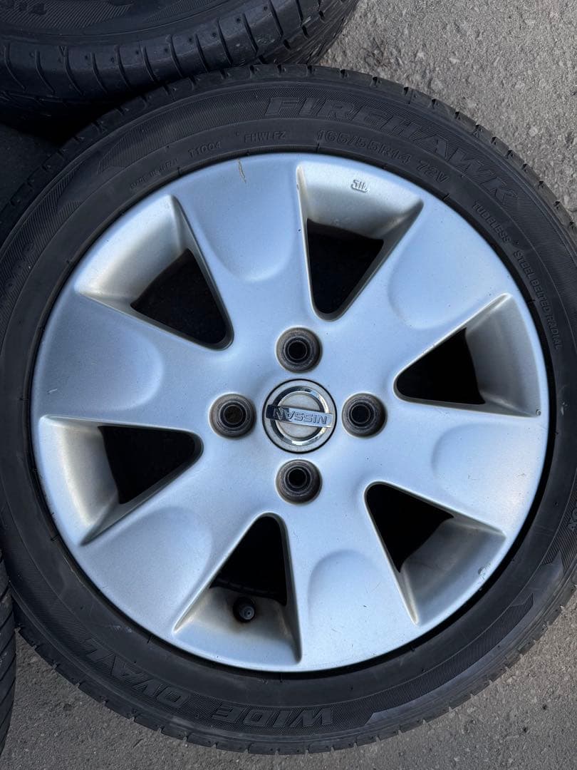 ①すみっコぐらし 日産純正　4本セット 165/55R14 【A0036】