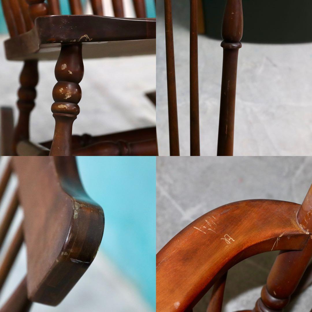 GMHK399○九州民芸家具 ロッキングチェア 揺り椅子 ミズメザクラ レトロ