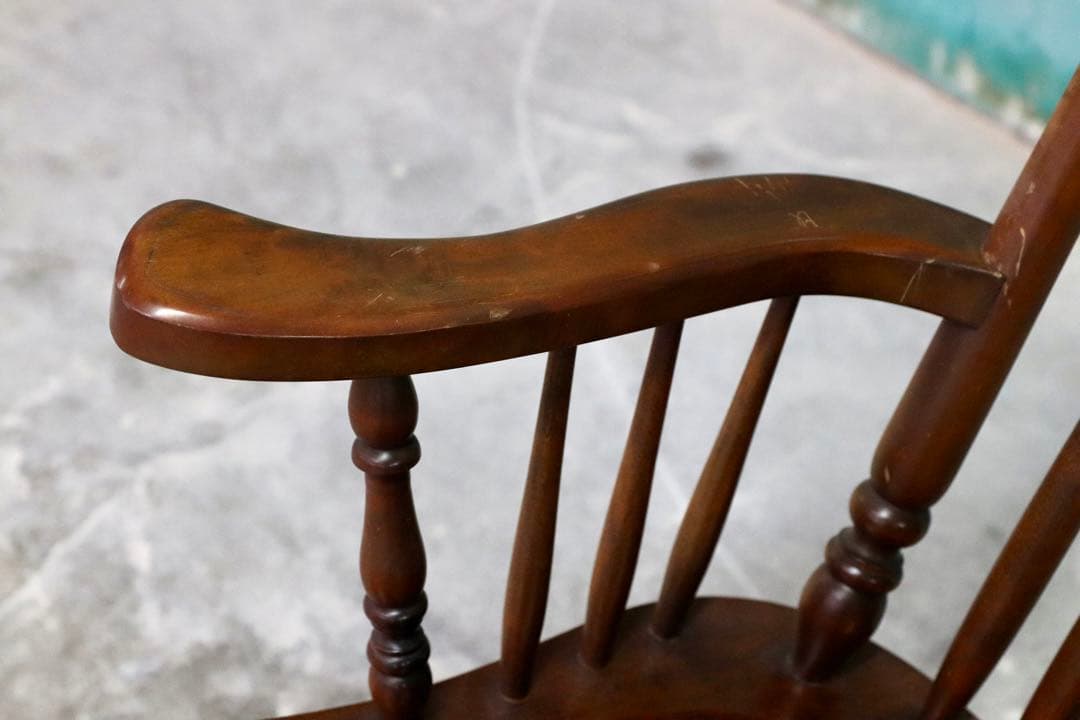 GMHK399○九州民芸家具 ロッキングチェア 揺り椅子 ミズメザクラ レトロ