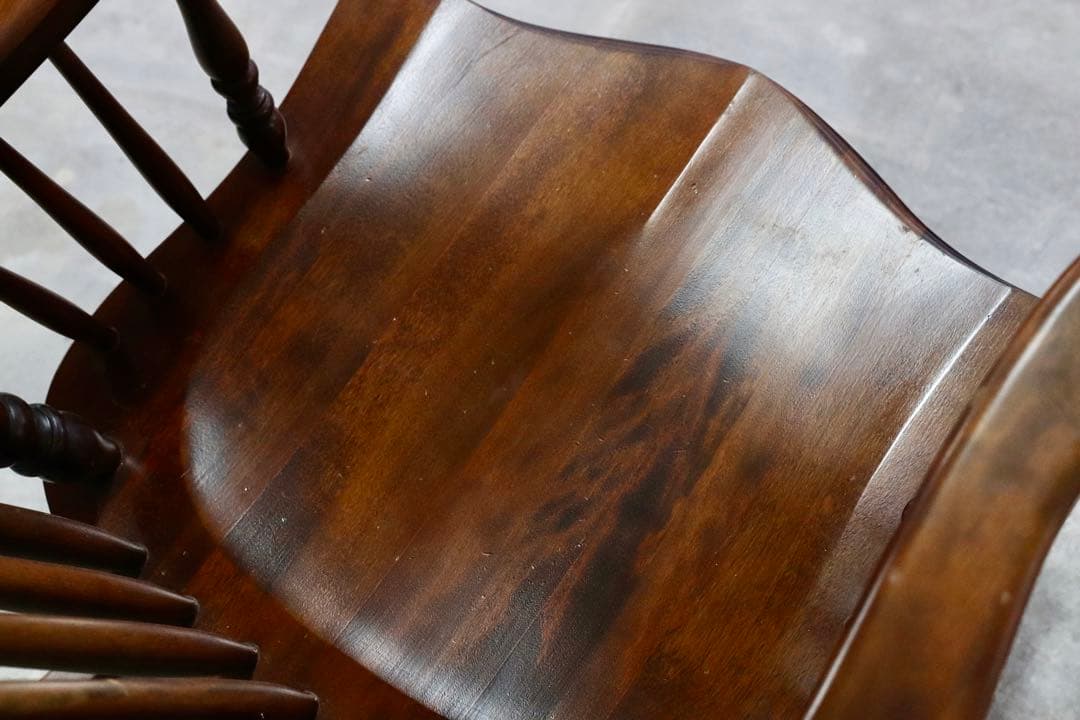 GMHK399○九州民芸家具 ロッキングチェア 揺り椅子 ミズメザクラ レトロ