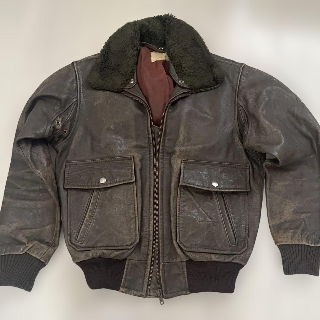 80'90'ヴィンテージ本革レザージャケット フライトレザージャケット