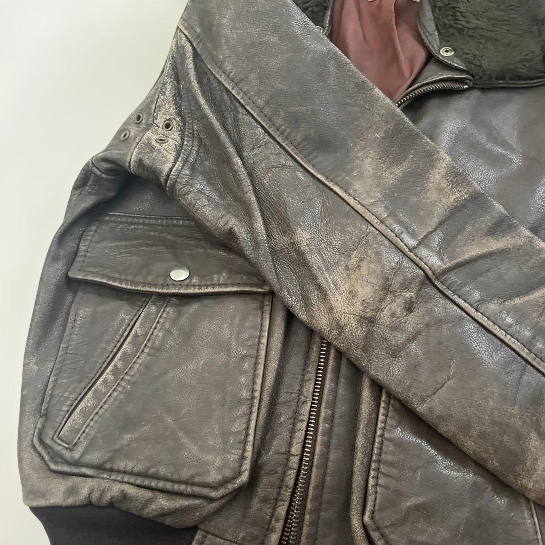 80'90'ヴィンテージ本革レザージャケット フライトレザージャケット