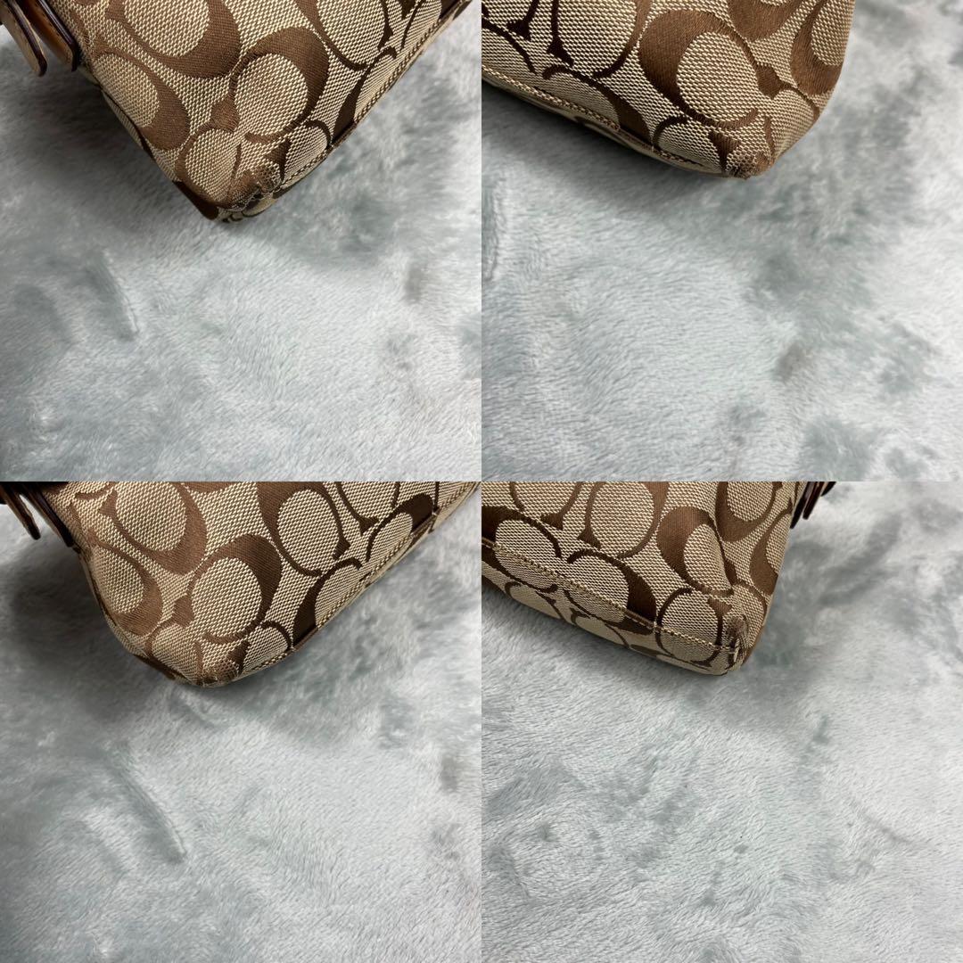 Coach コーチ アクセサリーポーチ シグネチャー ベージュ