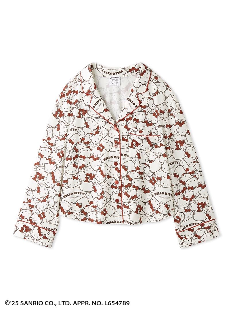 SNIDEL  スナイデルホーム【HELLO KITTY】総柄開襟シャツ
