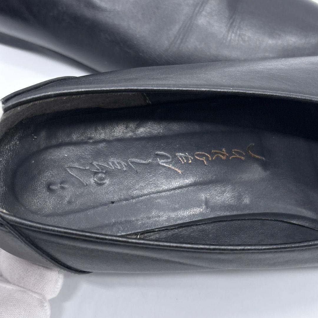 ヨーガンレール パンプス レザー ブラック 24cm オフィス