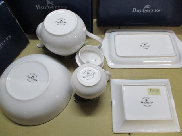 BURBERRY バーバリー ティーポット クリーマー ボウル トレイ セット