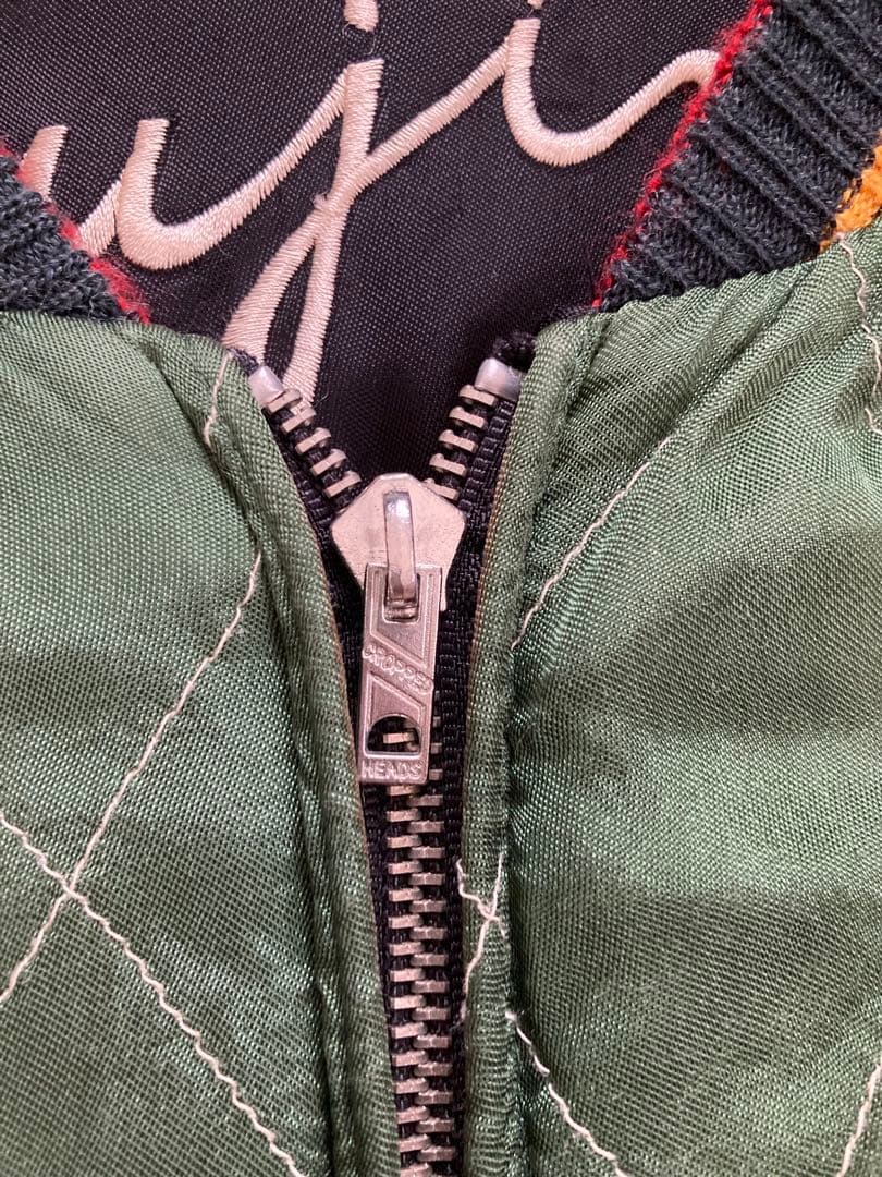 スカジャン　クロップドヘッズ　リバーシブル　風神雷神　花旅楽団　テーラー東洋