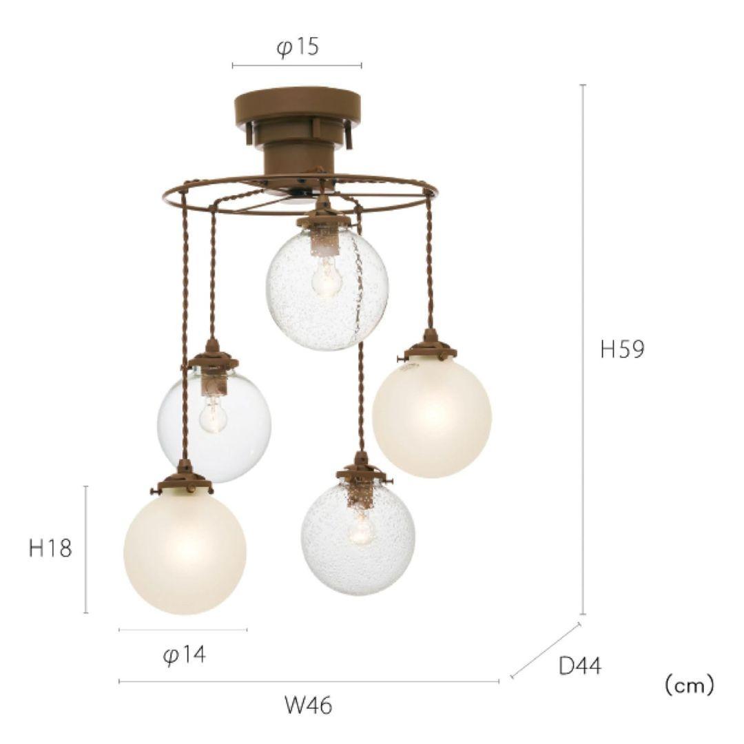 m*i様 超特価！新品未使用品　ペンダントライト バブル クリア フロスト ガラ