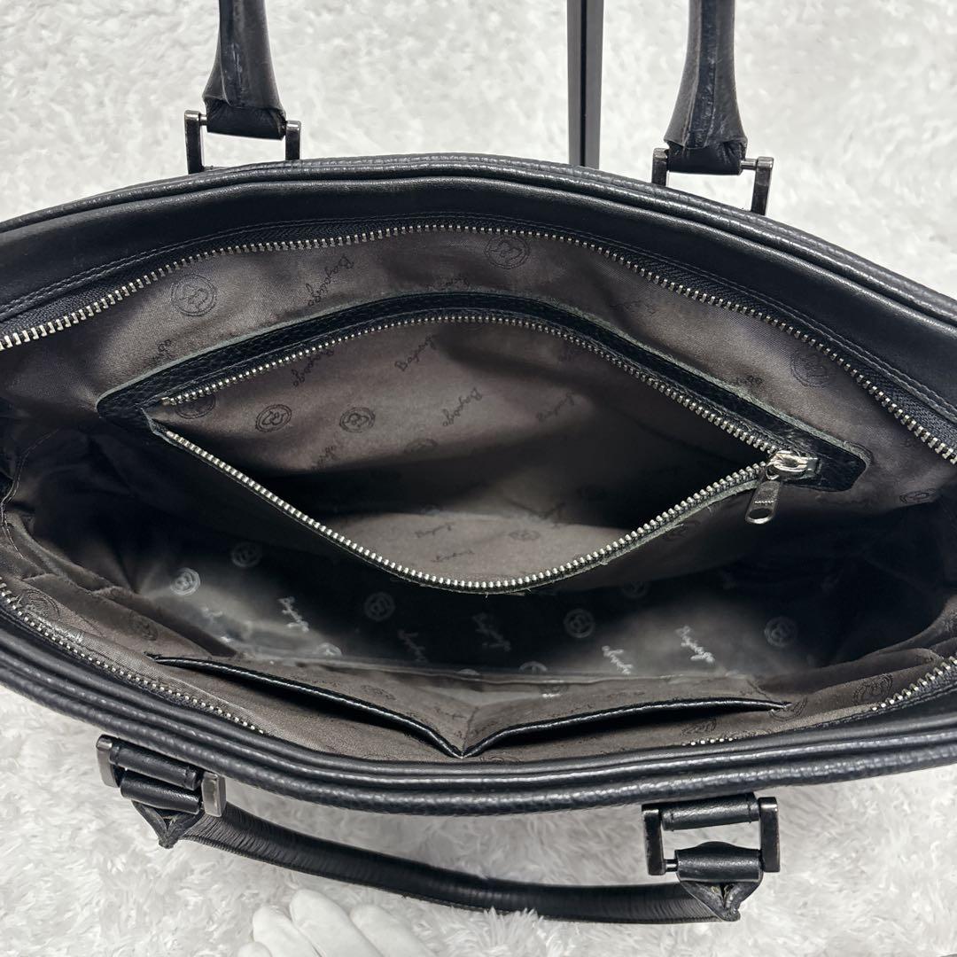 【Bajolugo】バジョルゴ レザートートバッグ スターモチーフ 黒 大容量