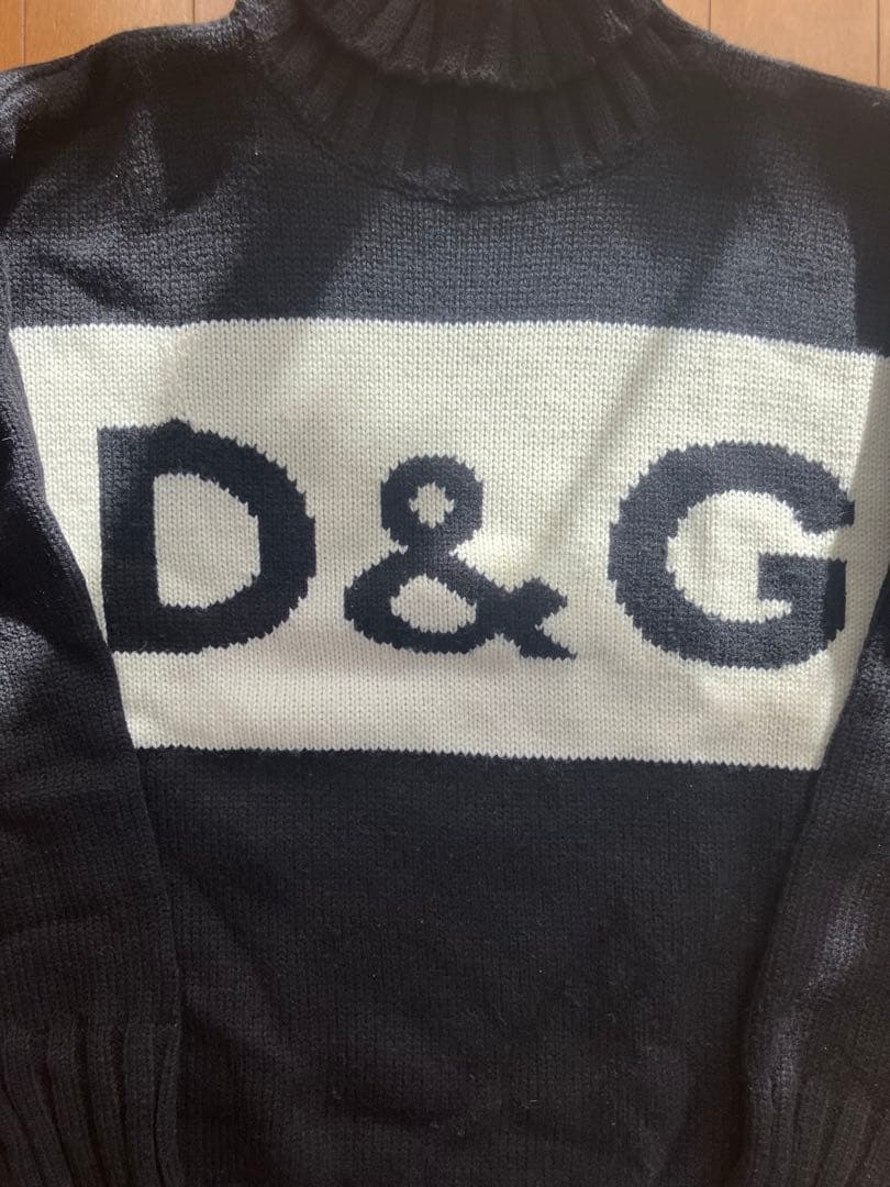 美品 DOLCE&GABBANA ドルガバ ニット タートルネック 黒 ブラック