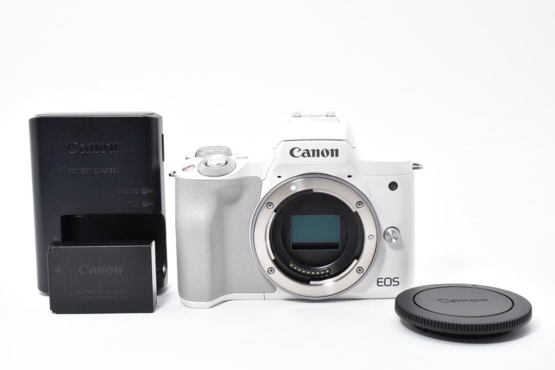 Canon EOS Kiss M ボディ ホワイト ミラーレス一眼