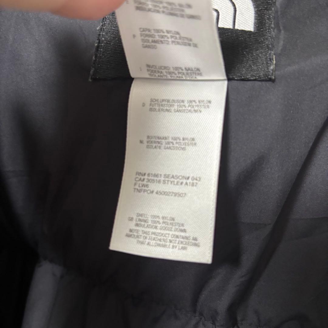 人気✨90's ザノースフェイス　ダウンジャケット　ヌプシ　L ブラック　刺繍