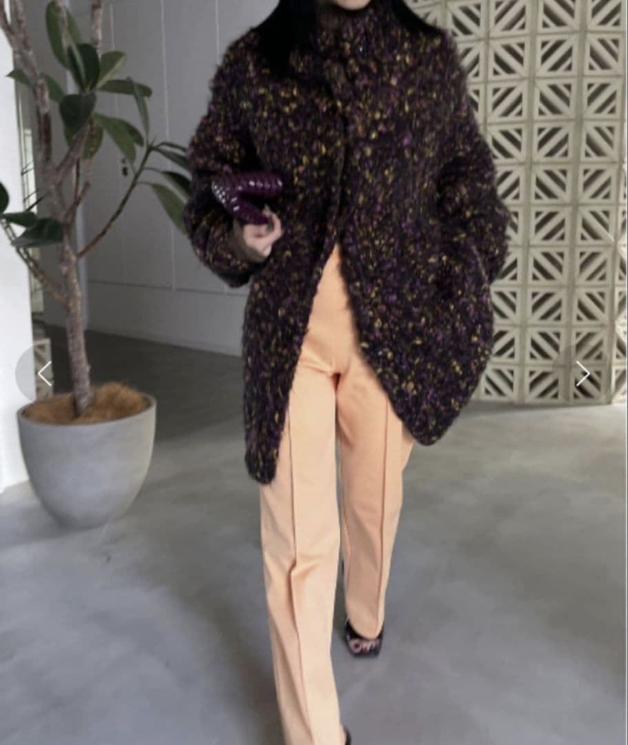 Ameri　FUNNY YARN KNIT JACKET