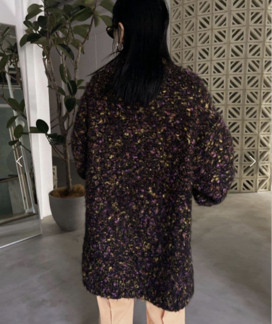 Ameri　FUNNY YARN KNIT JACKET