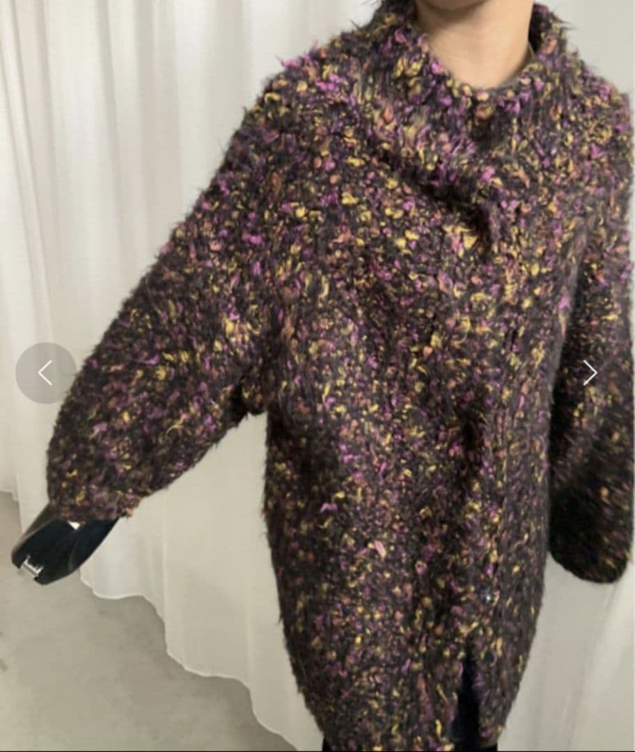 Ameri　FUNNY YARN KNIT JACKET