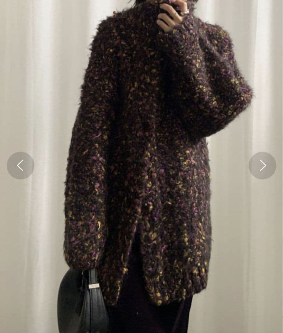 Ameri　FUNNY YARN KNIT JACKET