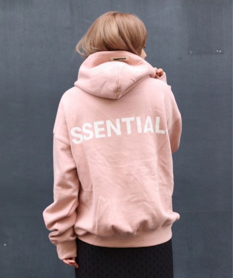ESSENTIALS エッセンシャルズ ピンク パーカー フーディー