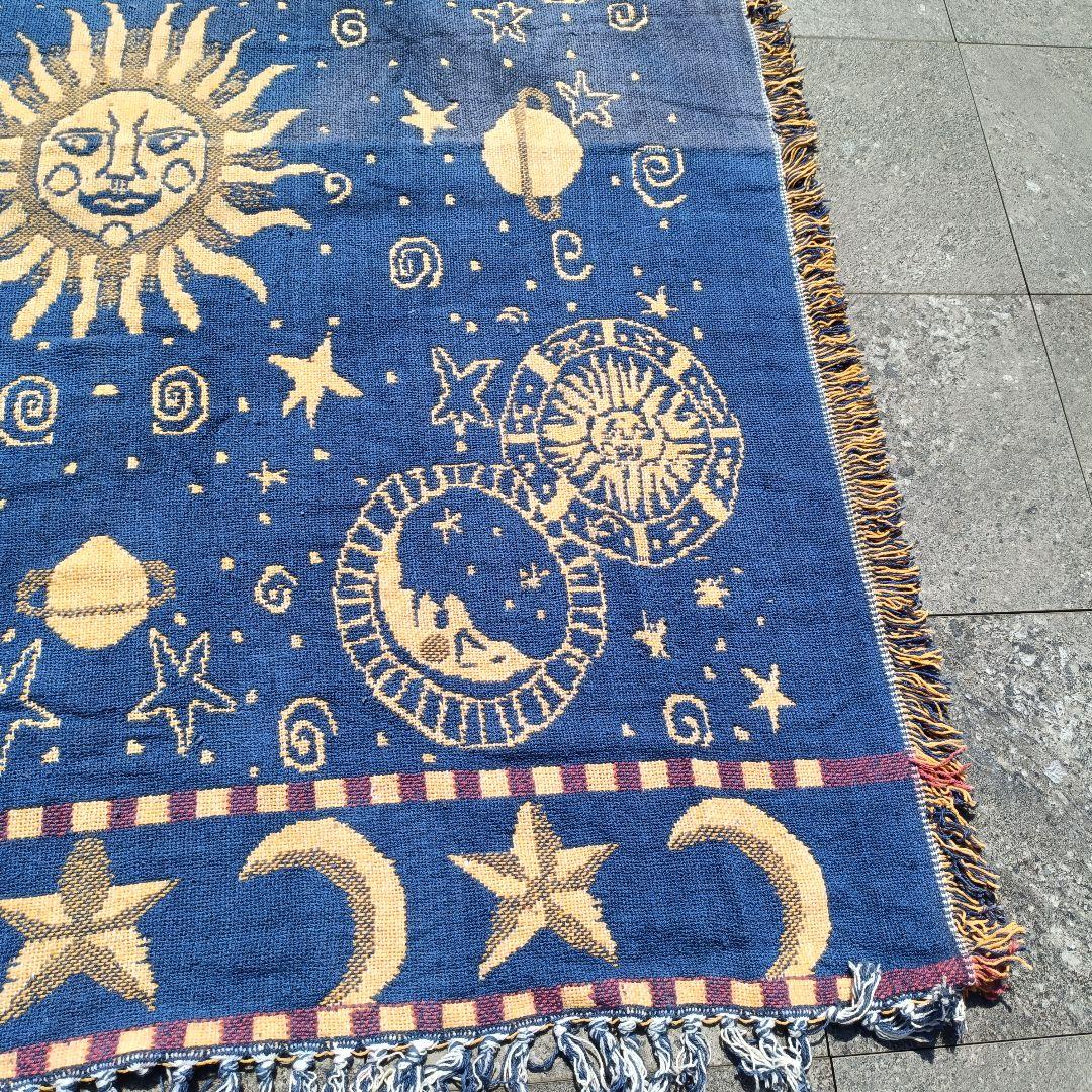 アンティーク柄 ヴィンテージ ラグ マット カーペット マルチカバー 大判サイズ