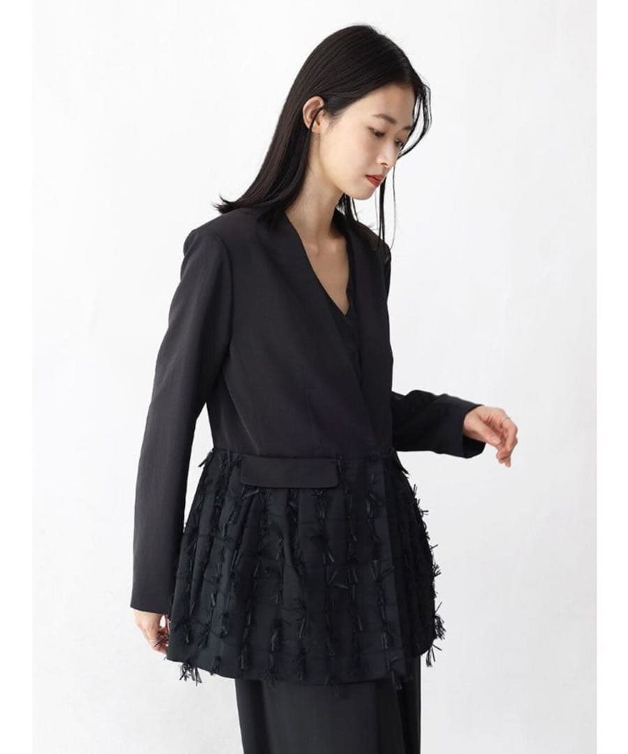 ヤマダヤ新品未使用MEDOC resil リボンカットジャガードジャケット