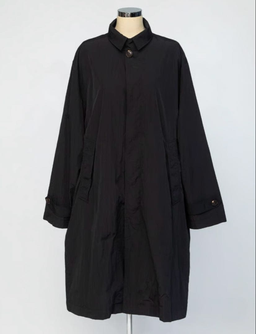 撥水】ステンカラーコート【WCJ-JF-066BLK】