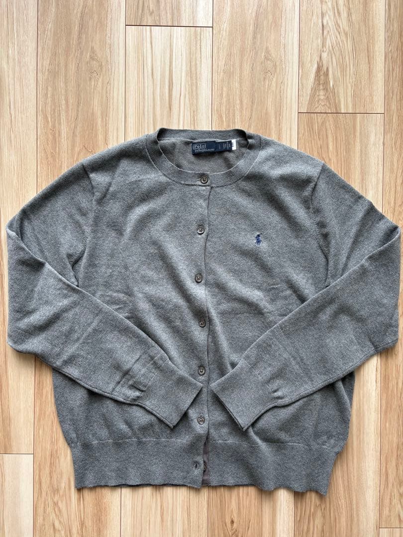 Polo Ralph Lauren グレー　カーディガン　L