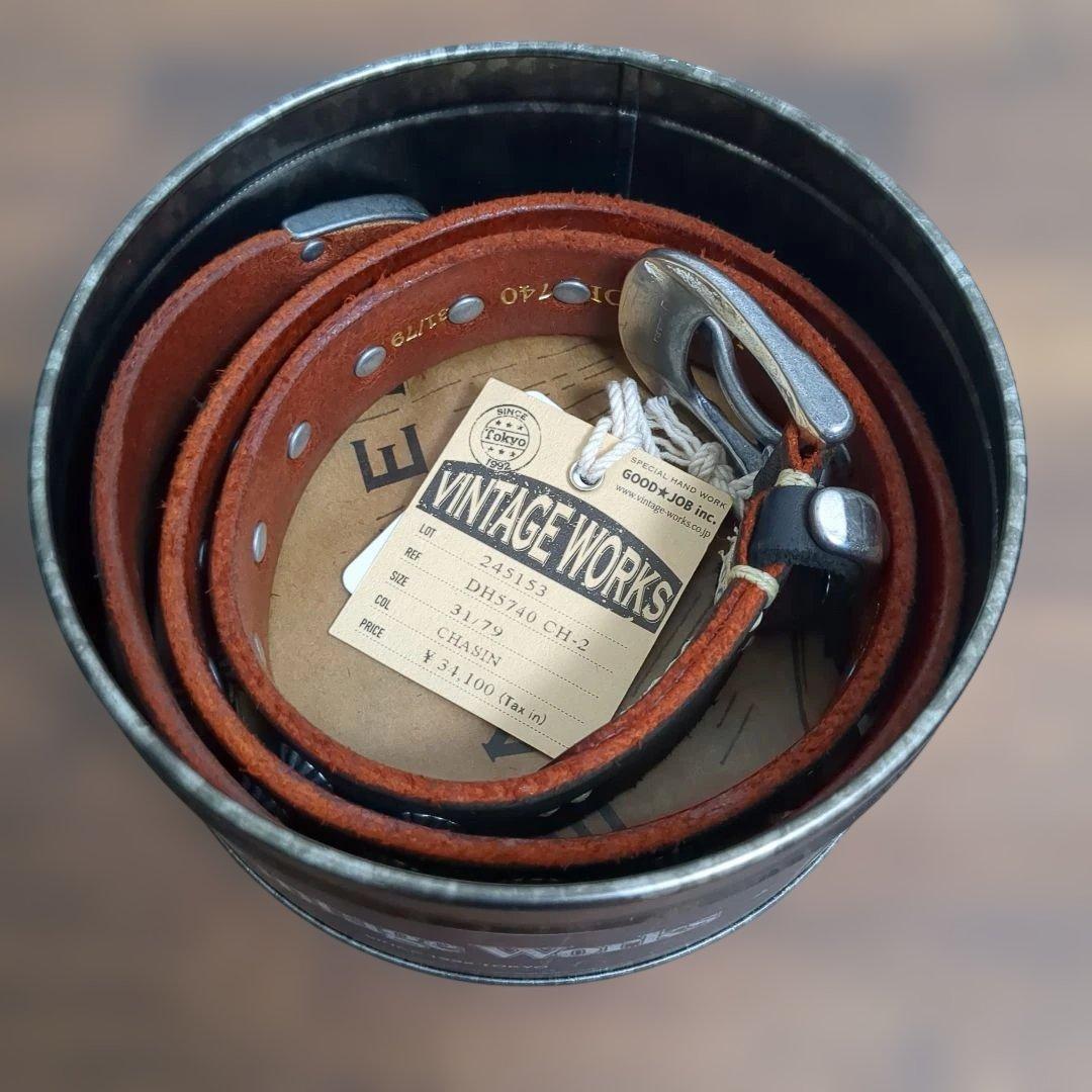 新品ヴィンテージワークス DH5740 CH-2 茶芯 31 レザー ベルト