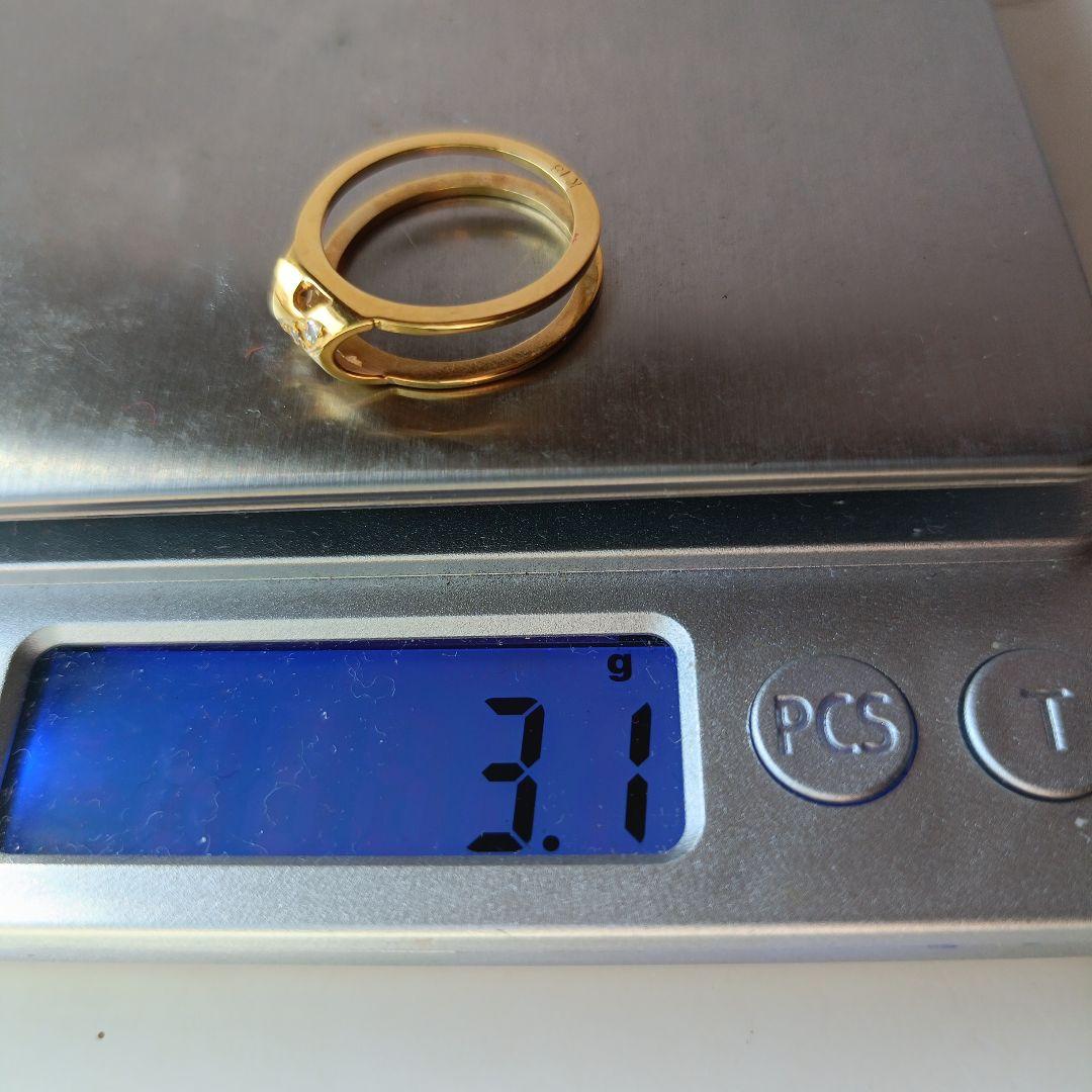 K18Diaメレー3psF.Ring