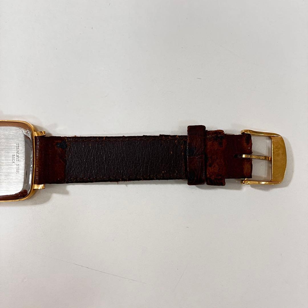 LONGINES ロンジン スクエア クォーツ 腕時計 ゴールドカラー 不動