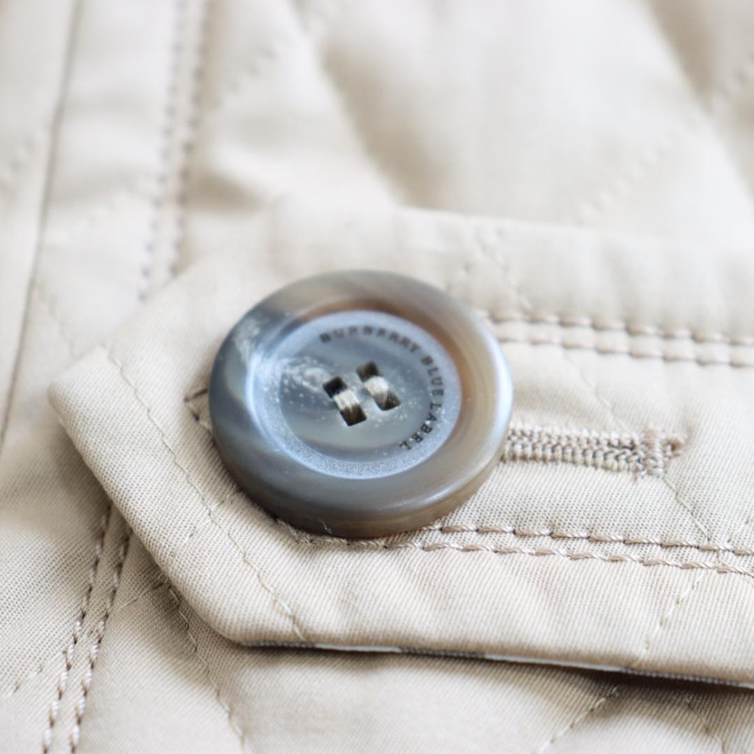 ✨バーバリーブルーレーベル✨キルティング　ダッフル　フード　ファー　2WAY