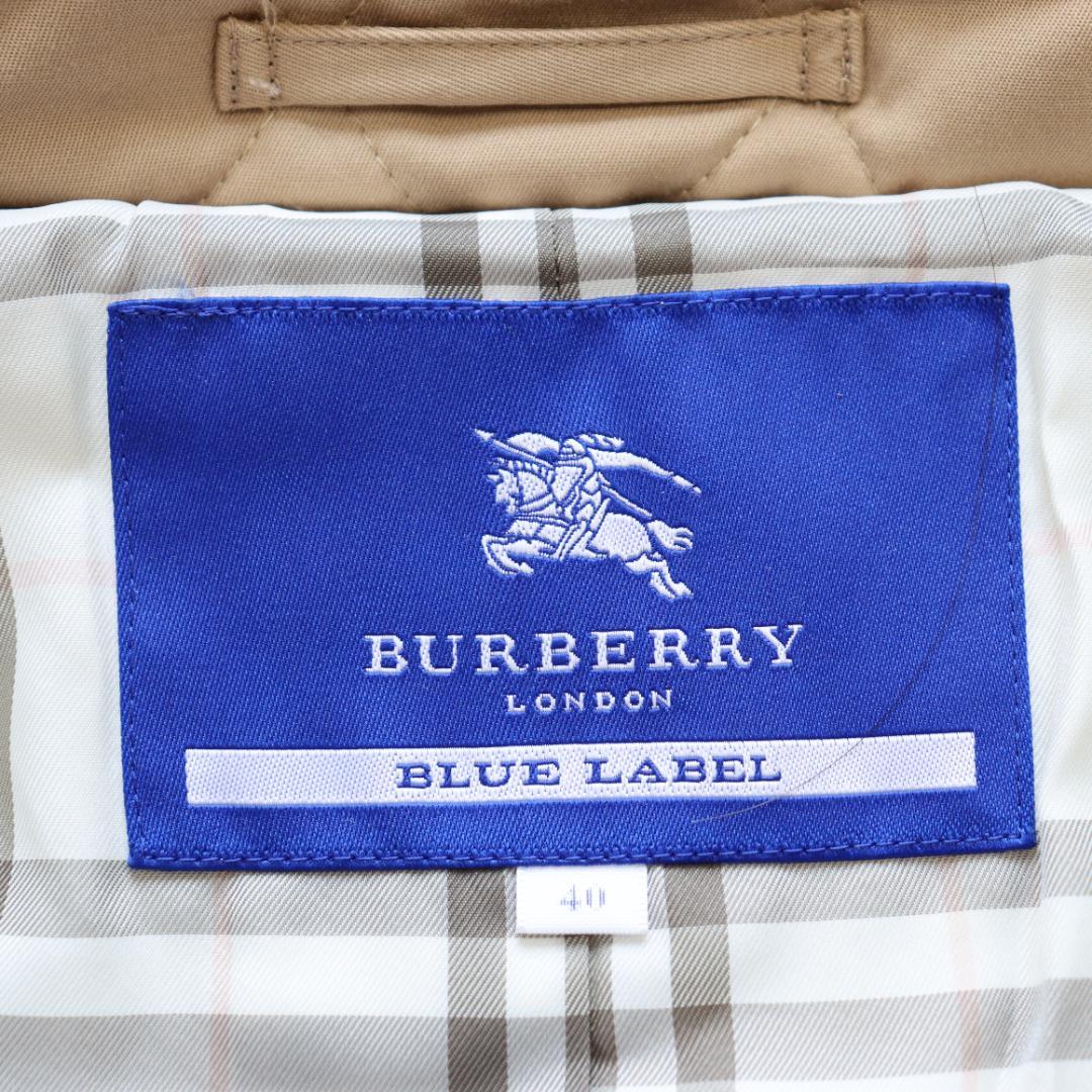 ✨バーバリーブルーレーベル✨キルティング　ダッフル　フード　ファー　2WAY