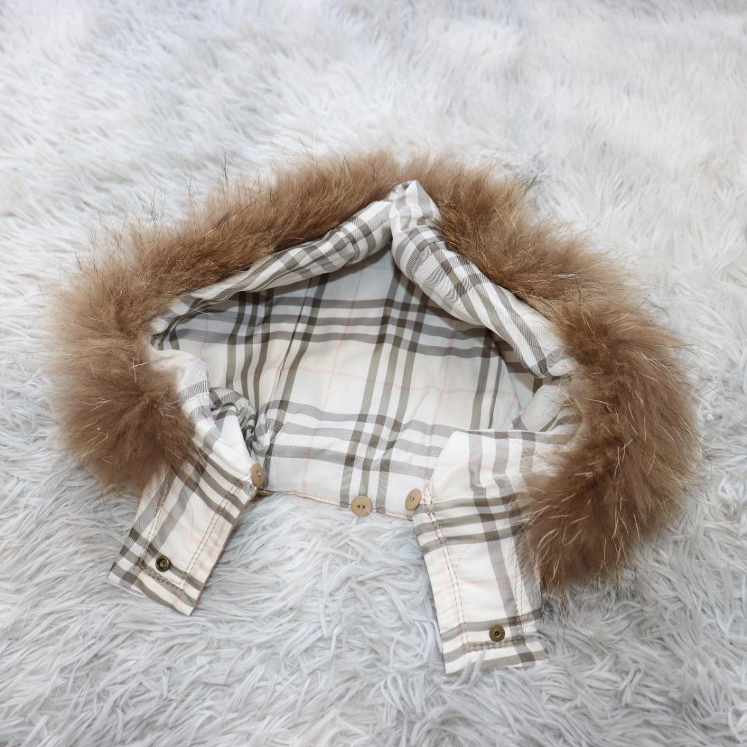 ✨バーバリーブルーレーベル✨キルティング　ダッフル　フード　ファー　2WAY